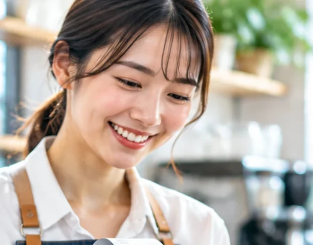 キャッシュレス決済のある店舗イメージ（AI生成）